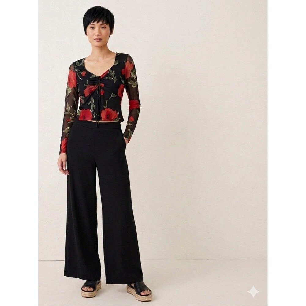 Boho Fairy Blouse Roses Top Vintage Y2K Romantic Whimsy Goth Rebel Romantic